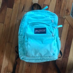 Mint green jansport backpack
